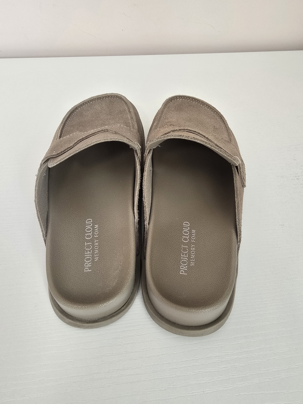 Project Cloud Taupe Slip-On Mules - Women's Comfort Clogs